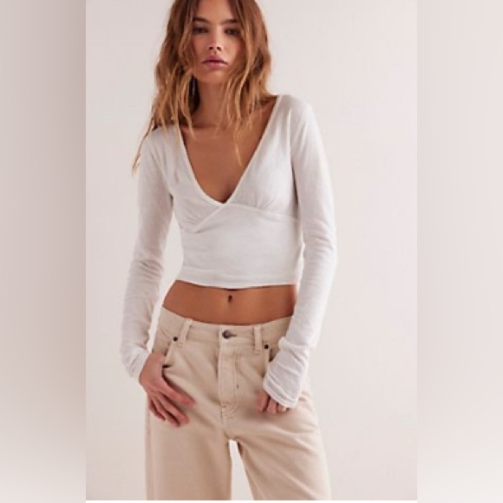 🌼 3 for $50 🌼 FREE PEOPLE 🤍 IVY LONG SLEEVE